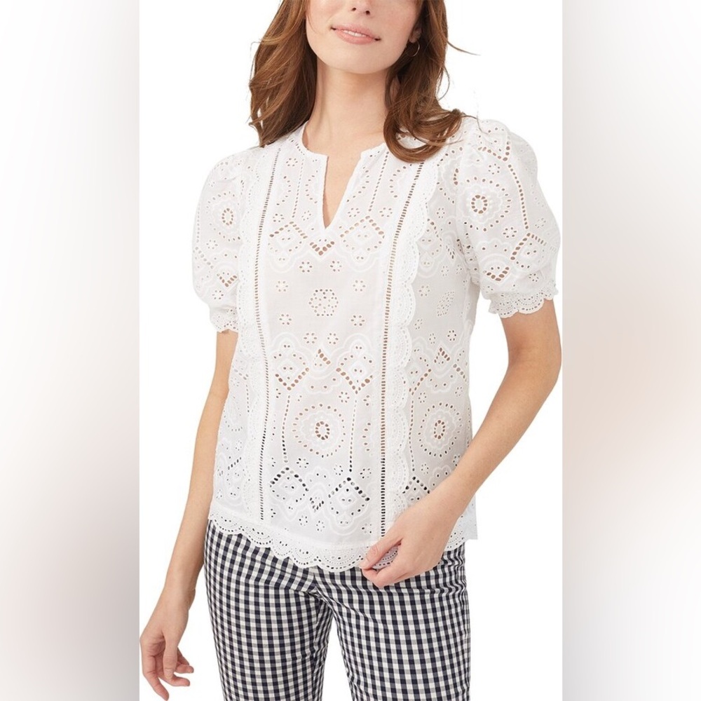 J.McLaughlin eyelet top